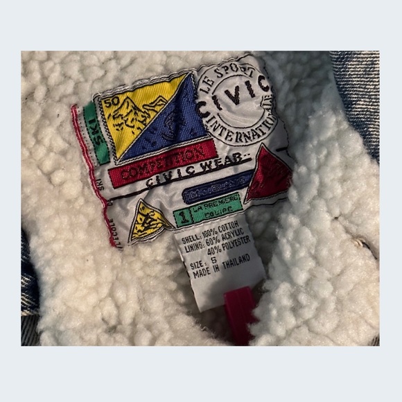 Vintage Unisex 1980's Denim Trucker Jacket by CIVICWEAR INTERNATIONAL - Picture 5 of 8